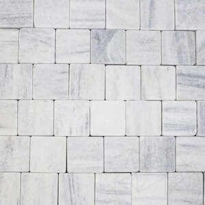 Kavala Tumbled Marble Cobblestone, 10 x 10 x 4-5 cm