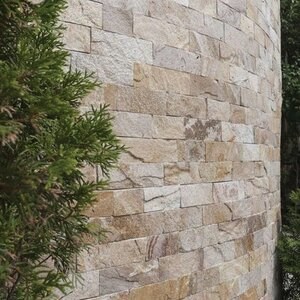 Slate Rhodos Natur, 10 cm x LL | Decorative Stone - Vertical Tiles, Outdoor-Indoor