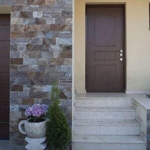 Slate Rusty Brown Natur, 10 cm x LL | Decorative Stone - Vertical Tiles, Outdoor-Indoor
