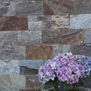 Slate Rusty Brown Natur, 10 cm x LL | Decorative Stone - Vertical Tiles, Outdoor-Indoor
