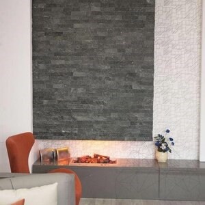 Slate Green Alpi Alpi Natur, 5cm x LL x 1.3cm | Decorative Stone - Vertical Tiles, Outdoor-Indoor (25sqm/pallet)