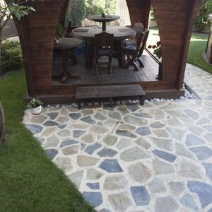 AquaBlue Polygonal Slate - Patio Flagstone Slabs