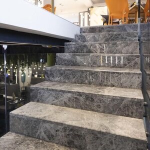 Tundra Grey Polished Marble cut-to-size slabs, 3 cm