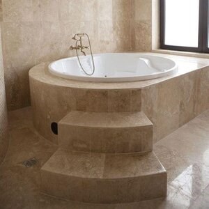 Travertine Classic Cross Cut Polished 2 cm - Countertops, Steps, Glazes and Personalized Pieces