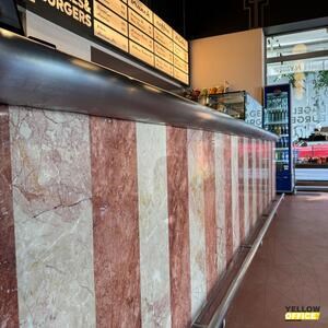 Pink Aurora Polished Marble Slab, 2 cm