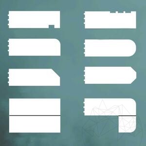 Machining service: 1/2 Byzot + polished edge - special pieces Travertine Polisat/Mat