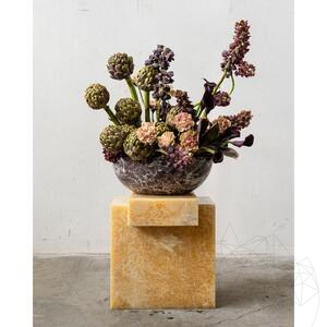 Orange Onyx Quadra Table