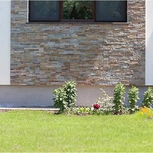 Bronze Quartzite Wall Cladding Panel 15 x 60 x 1-2  cm