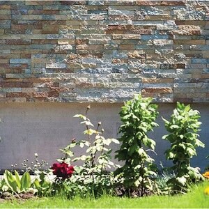 Bronze Quartzite Wall Cladding Panel 15 x 60 x 1-2  cm