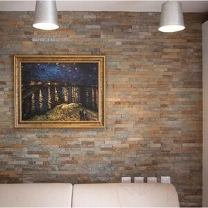 Bronze Quartzite Wall Cladding Panel 15 x 60 x 1-2  cm