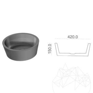 Bathroom Sink Matia New Carrara Marble RS-12 