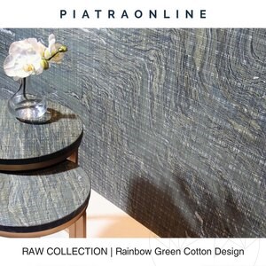 Rainbow Green Cotton Design Slab Granite 2CM