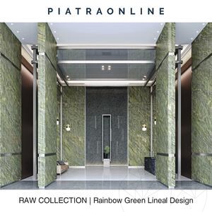 Rainbow Green Lineal Design Slab Granite 2CM