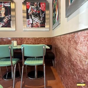 Opium Red Filled & Polished Travertine Slab, 2 cm