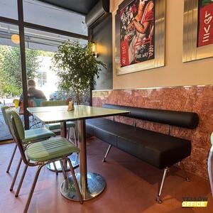 Opium Red Filled & Polished Travertine Slab, 2 cm