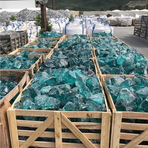 Glass Deco Blue KG