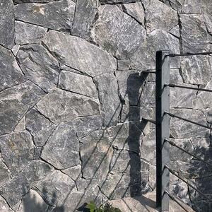 Rock Face Black Poligonal Marble