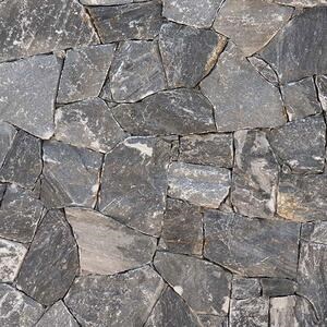 Rock Face Black Poligonal Marble