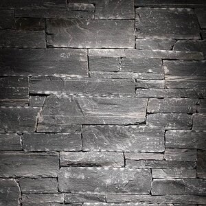 Rock Face Flat Black Slate