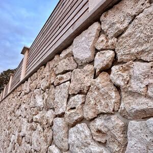 Exterior Stone Cladding Marble Rock Face Ivory