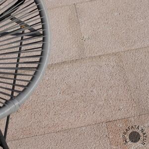 Rosso Italia (Porphyry) Bush Hammered Andesite, 60 x 30 x 3 cm