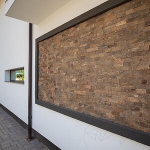 Slate Rusty Brown Natur, 5 cm x LL | Decorative Stone - Vertical Tiles, Outdoor-Indoor