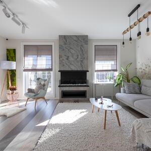 Flexible Slate SKIN Ultra-Flex 2mm - Autumn White, 210 x 105 cm| Stone for Walls, Furniture, Facades and Wet Areas