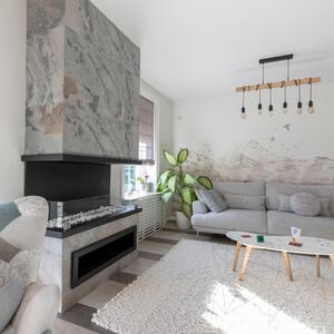 Flexible Slate SKIN Ultra-Flex 2mm - Autumn White, 185 x 61 cm| Stone for Walls, Furniture, Facades and Wet Areas