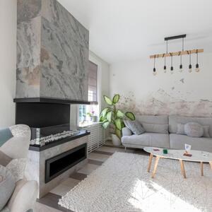 Flexible Slate SKIN Ultra-Flex 2mm - Autumn White, 185 x 61 cm| Stone for Walls, Furniture, Facades and Wet Areas