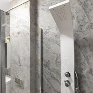 Flexible Slate SKIN Ultra-Flex 2mm - Autumn White, 210 x 105 cm| Stone for Walls, Furniture, Facades and Wet Areas