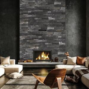 SKIN Panel 3D Express - Black Star, 60x15 cm, Self-adhesive 3M for Interior Cladding Furniture, Walls