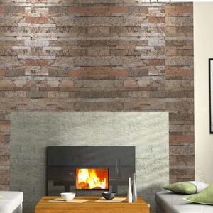 Flexible Quartz SKIN Panel 3D Express - Copper, 60x15 cm, Self-adhesive 3M for Interior Cladding Furniture, Walls