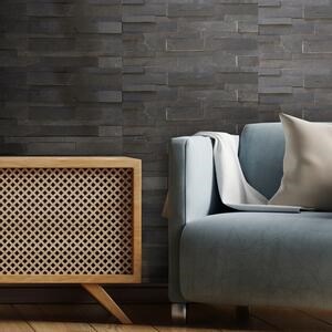 Flexible Slate SKIN Panel 3D Express - Mongolian, 60x15 cm, Self-Adhesive 3M for Interior Cladding Furniture