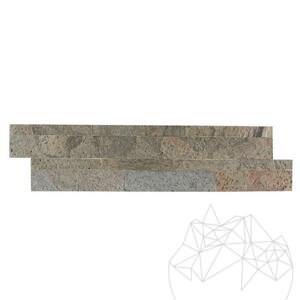 Flexible Slate SKIN Panel Express - Jeera Green, 60x15 cm | Ideal for Exterior/Interior Cladding