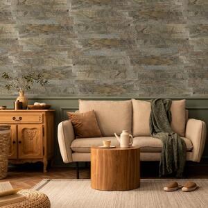 Flexible Slate SKIN Panel Express - Jeera Green, 60x15 cm | Ideal for Exterior/Interior Cladding