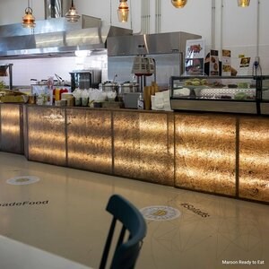 Translucent Flexible Slate SKIN 2mm - Auburn, 210 x 105 cm | Ambient Lighting, Indoor & Outdoor
