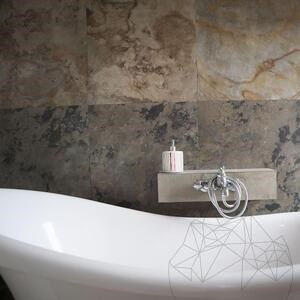 Flexible Slate SKIN Ultra-Flex 2mm - Indian Autumn, 240 x 90 cm | Stone for Walls, Furniture, Facades and Wet Areas