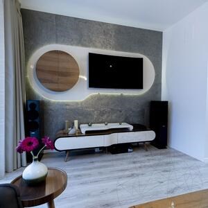 Flexible Slate SKIN Ultra-Flex 2mm - Silver Shine, 265 x 125 cm | Stone for Walls, Furniture, Facades and Wet Areas