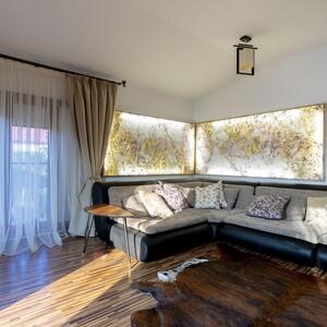 Translucent Flexible Slate SKIN 2mm - Indian Autumn, 265 x 125 cm | Ambient Lighting, Indoor & Outdoor