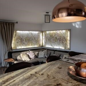 Translucent Flexible Slate SKIN 2mm - Indian Autumn, 265 x 125 cm | Ambient Lighting, Indoor & Outdoor