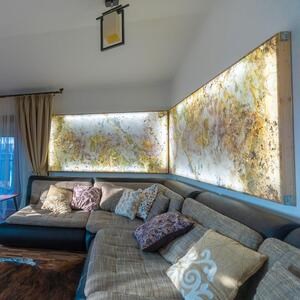Translucent Flexible Slate SKIN 2mm - Indian Autumn, 265 x 125 cm | Ambient Lighting, Indoor & Outdoor