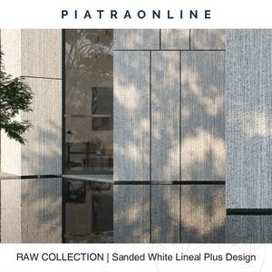 Sanded White Lineal Plus Design Slab Granite 2CM