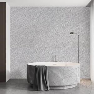 Sanded White Oblique Design Slab Granite 3CM