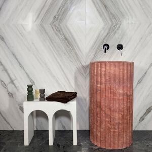 Scarlet Freestanding Sink Opium Red Travertine