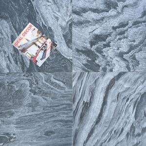 Natural Slate Silver, Brushed (Anti-Slip), 60 x 60 x 1.2 cm | Ideal for Outdoor/Indoor, Vertical/Orizontal