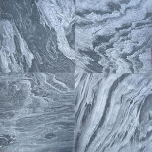 Natural Slate Silver, Brushed (Anti-Slip), 60 x 60 x 1.2 cm | Ideal for Outdoor/Indoor, Vertical/Orizontal