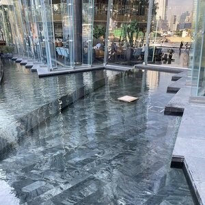 Natural Slate Silver, Brushed (Anti-Slip), 60 x 10 x 1 cm | Ideal for Outdoor/Indoor, Vertical/Orizontal