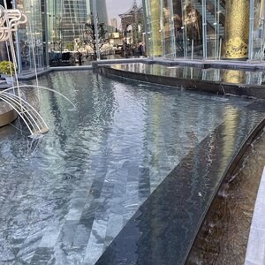 Natural Slate Silver, Brushed (Anti-Slip), 60 x 10 x 1 cm | Ideal for Outdoor/Indoor, Vertical/Orizontal
