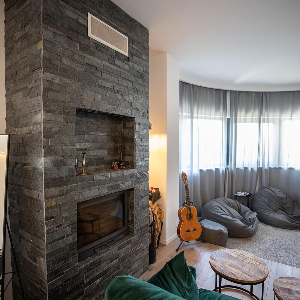 Silver Grey Slate Wall Cladding Panel 15 x 60 cm