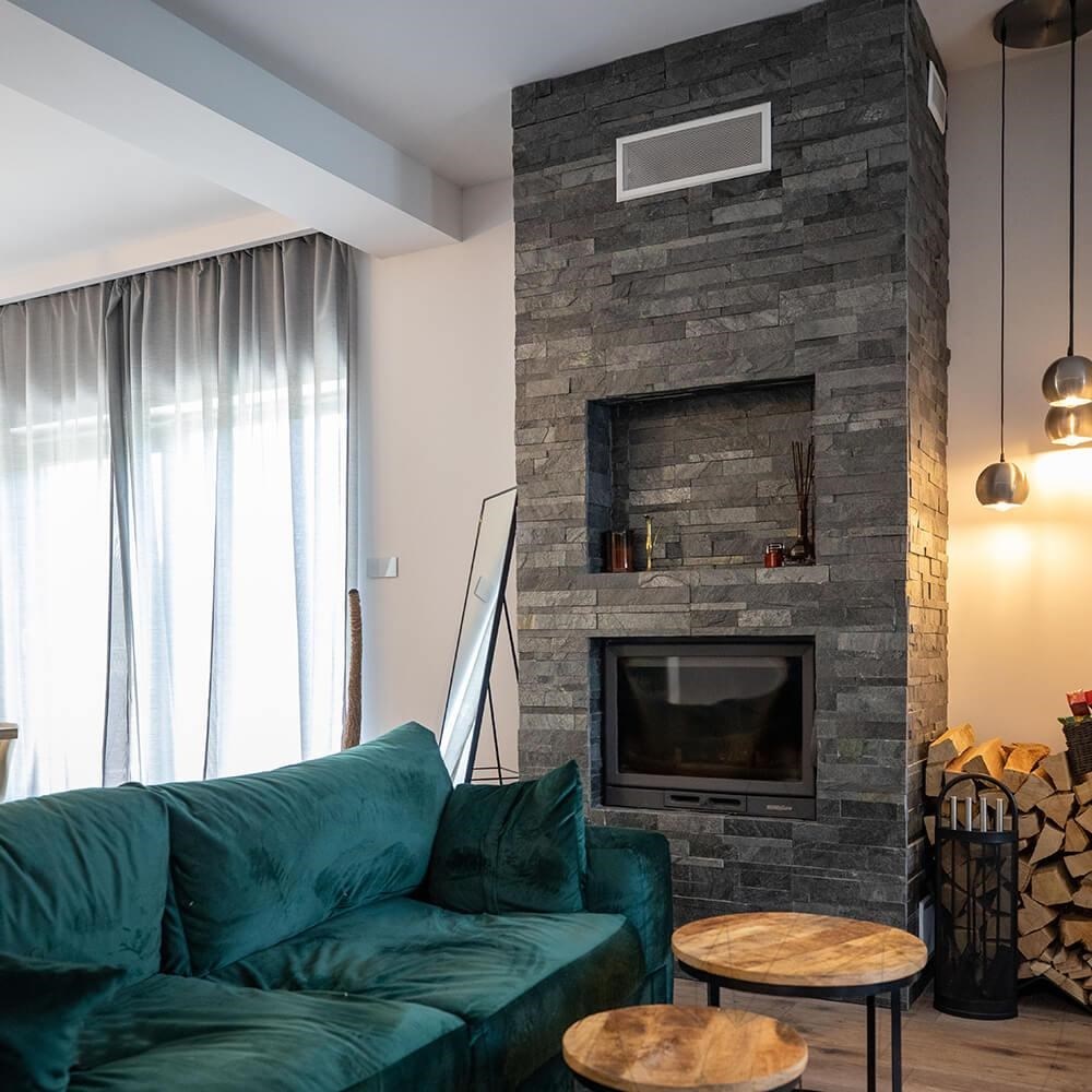 Silver Grey Slate Wall Cladding Panel 15 x 60 cm